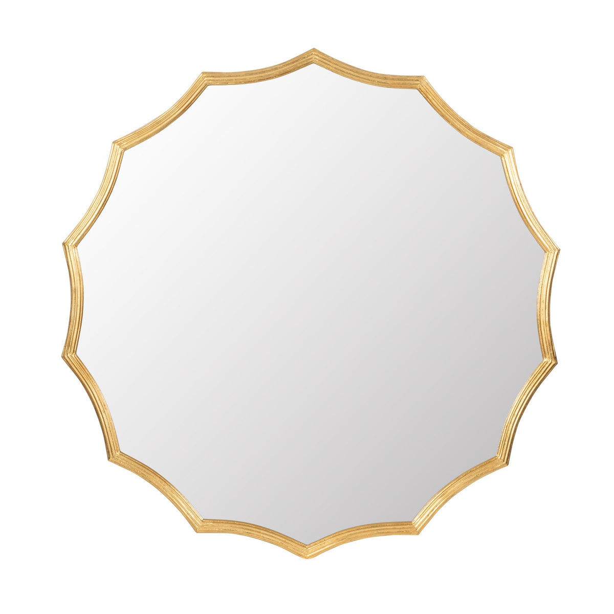 Round Sunburst Wall Mirror