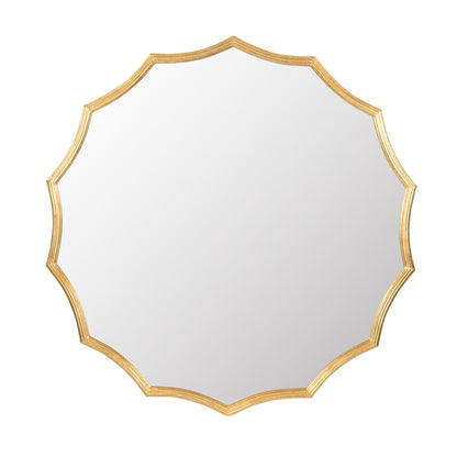 Round Sunburst Wall Mirror