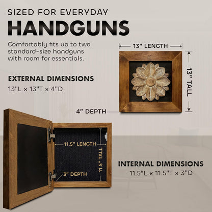 Wild Flower Hidden Wall Storage Cabinet