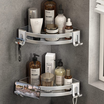 2 Pack No Drill Shower Corner Shelf