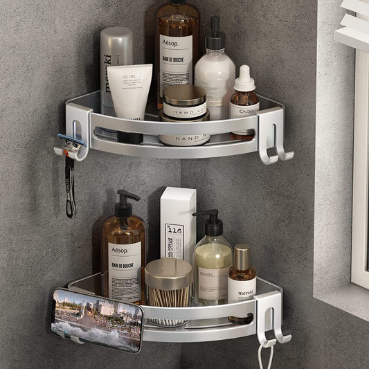 2 Pack No Drill Shower Corner Shelf