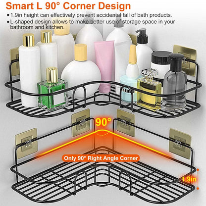 2 Piece Corner Shower Caddy Shelves