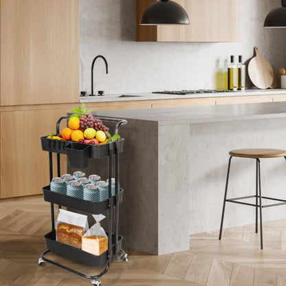 3 Tier Rolling Utility Cart