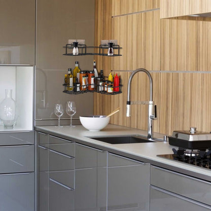 2 Piece Corner Shower Caddy Shelves