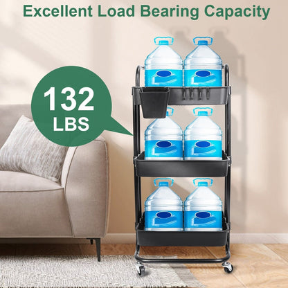 3 Tier Rolling Utility Cart