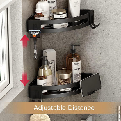 2 Pack No Drill Shower Corner Shelf