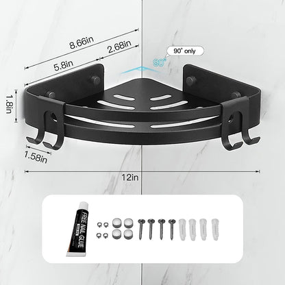 2 Pack No Drill Shower Corner Shelf