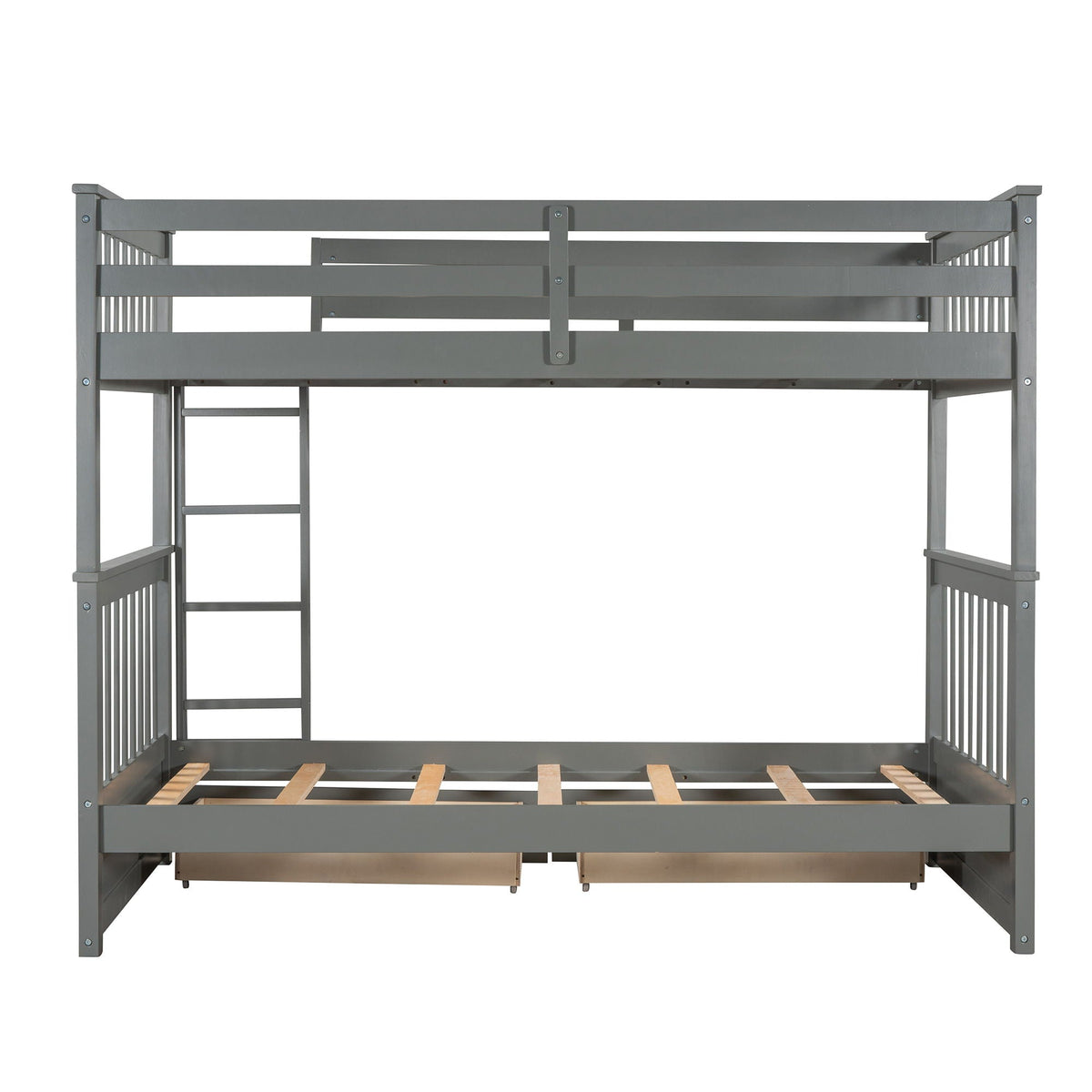 Bunk Bed With Ladders & 2 Storage Drawers