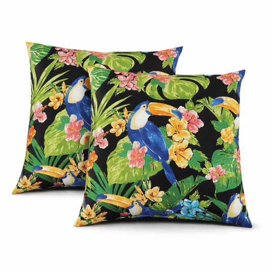 2 Pack Waterproof Outdoor Throw Pillows