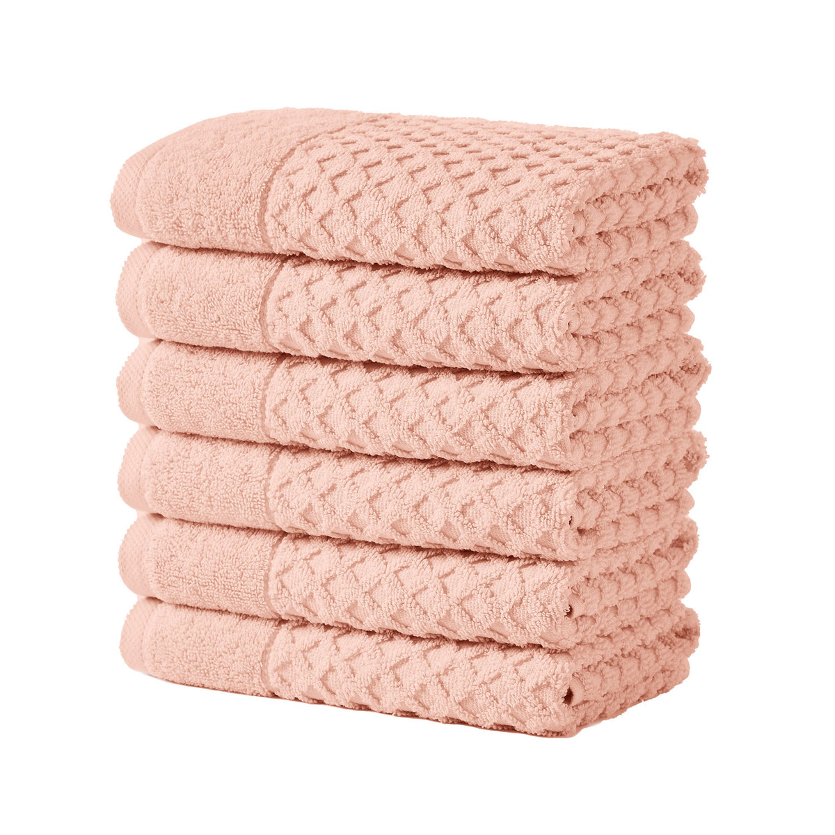 Cotton Diamond Waffle Weave Bath Towel Set