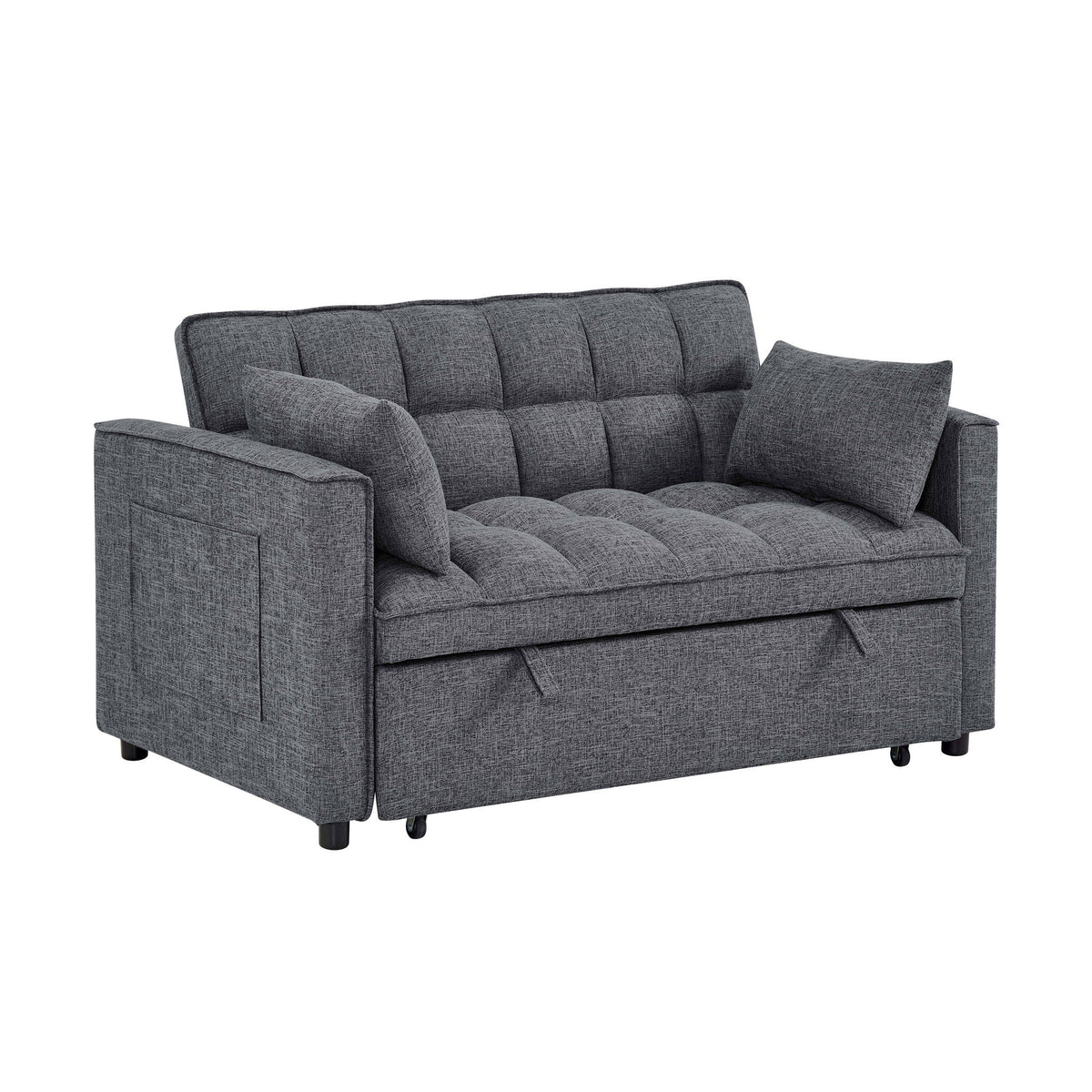 Sienna Tufted Convertible Sleeper Sofa with Chaise