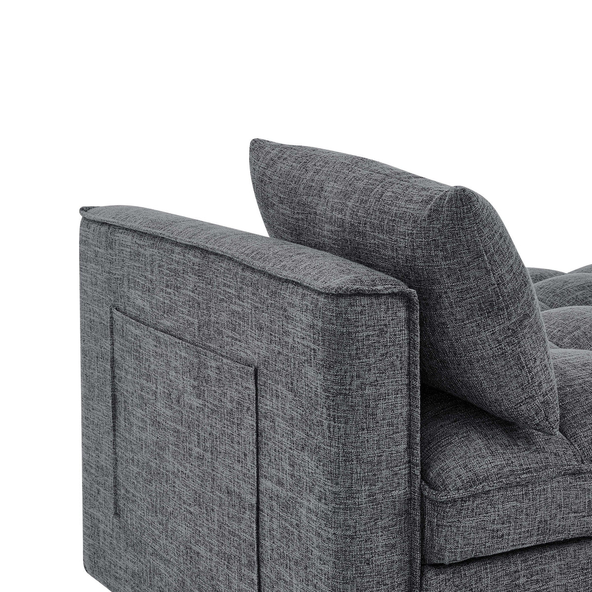 Sienna Tufted Convertible Sleeper Sofa with Chaise