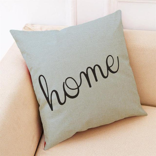 Elegant Geometric Linen Blend Throw Pillow