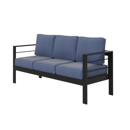 3-Seat All-Weather Patio Sofa with Cushions