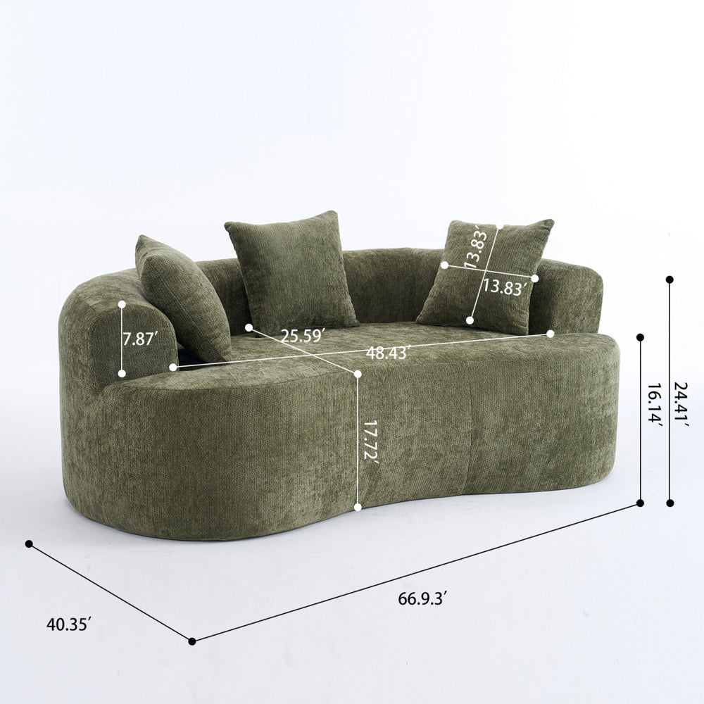Crescent Sectional Sofa