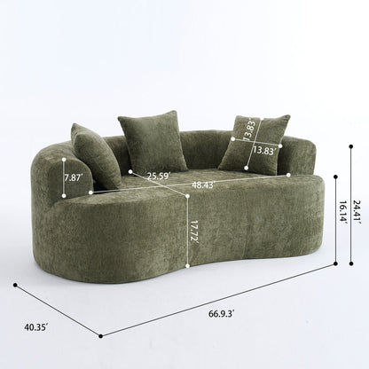 Crescent Sectional Sofa