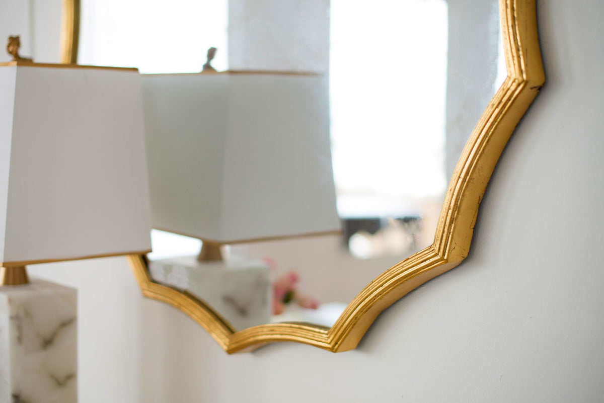 Round Sunburst Wall Mirror