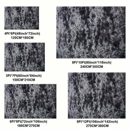 Light Gray Shaggy Area Rug