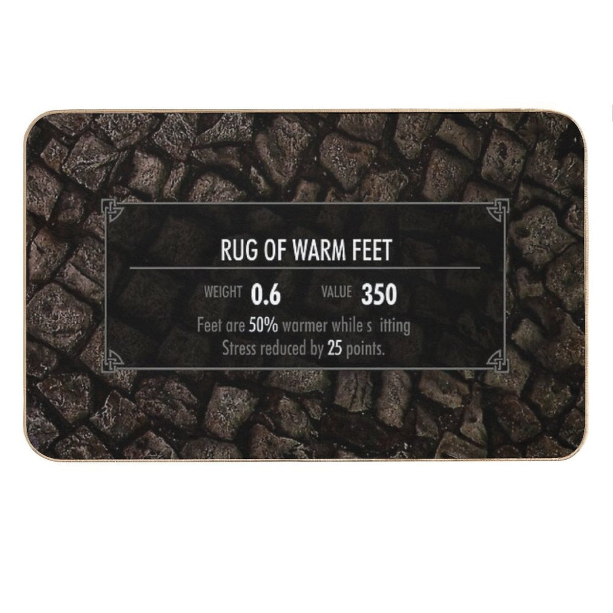 Skyrim Elder Scrolls Bathroom Rug