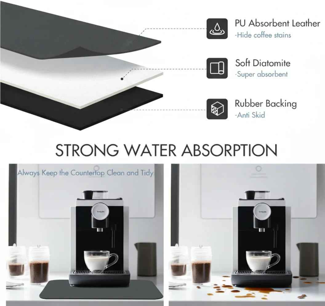 Super Absorbent Non-Slip Coffee Bar Mat