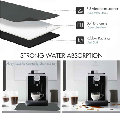 Super Absorbent Non-Slip Coffee Bar Mat