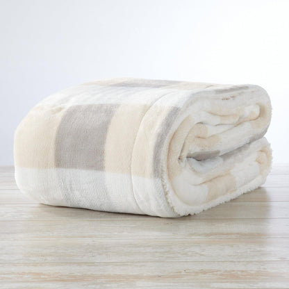Velvet Plush Sherpa Luxury Bed Blanket