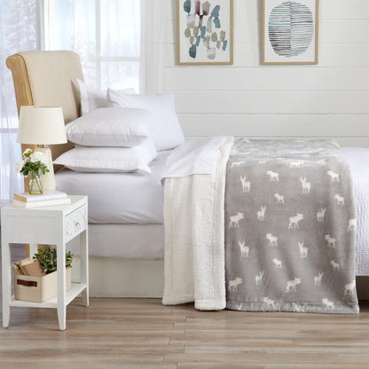 Velvet Plush Sherpa Luxury Bed Blanket
