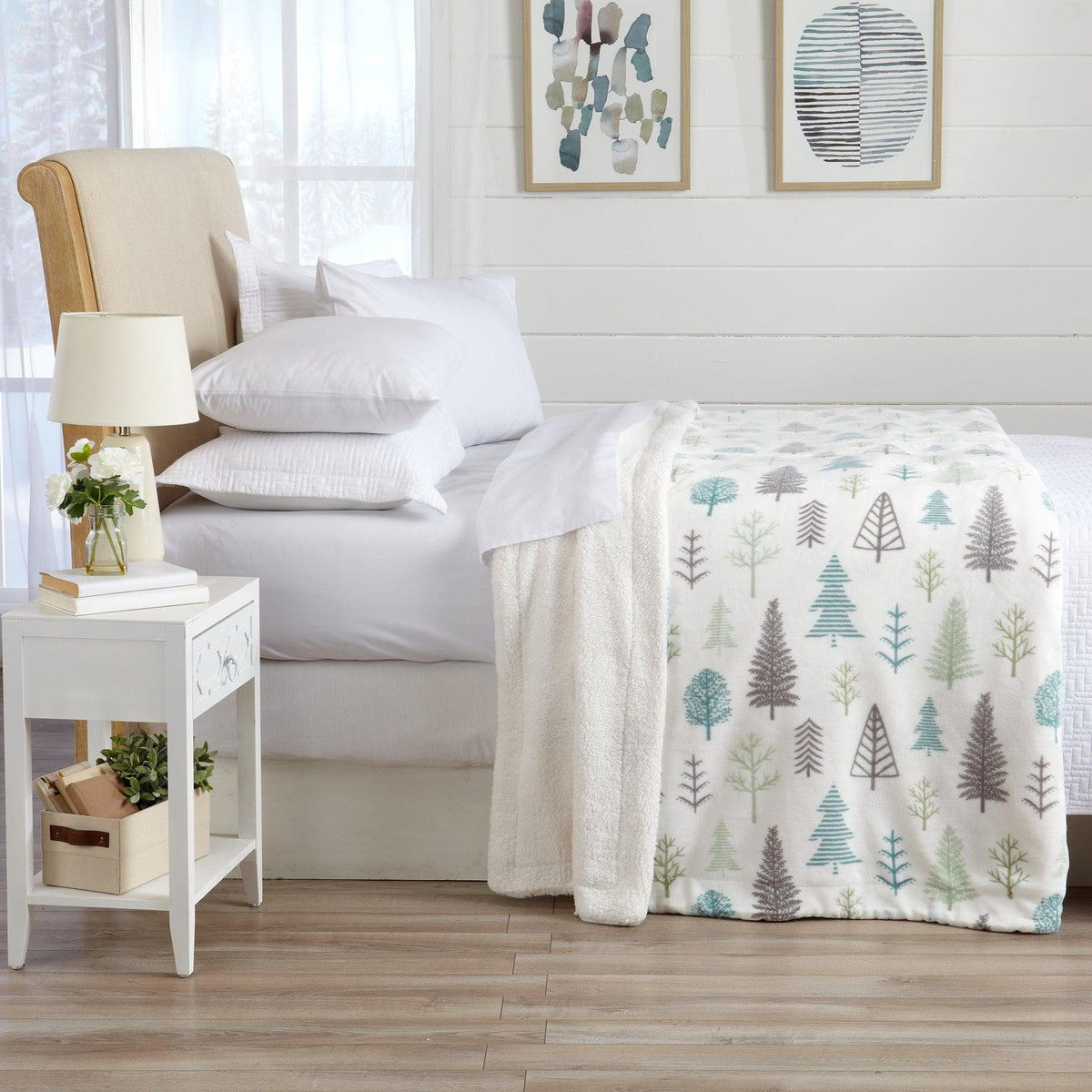 Velvet Plush Sherpa Luxury Bed Blanket