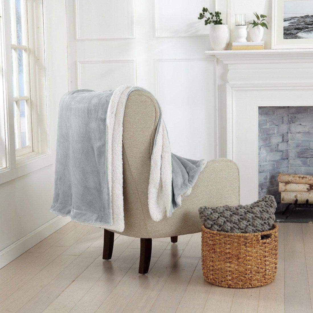 Velvet Plush Sherpa Luxury Bed Blanket