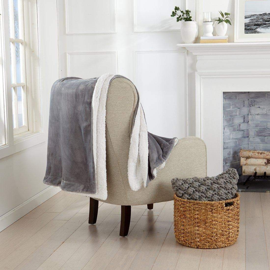 Velvet Plush Sherpa Luxury Bed Blanket