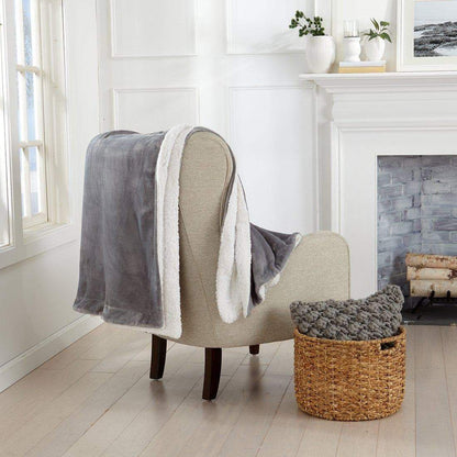 Velvet Plush Sherpa Luxury Bed Blanket
