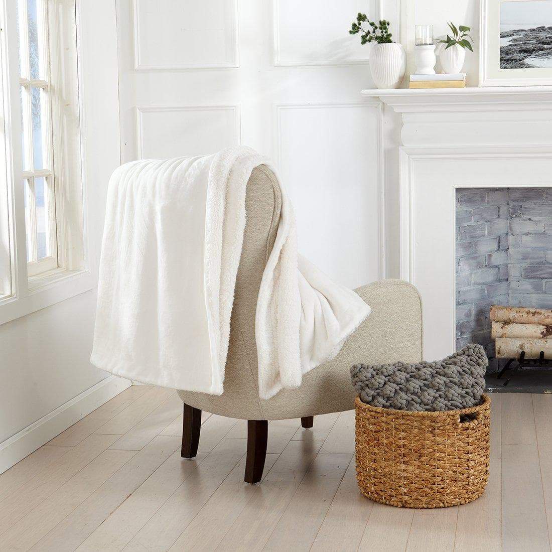 Velvet Plush Sherpa Luxury Bed Blanket