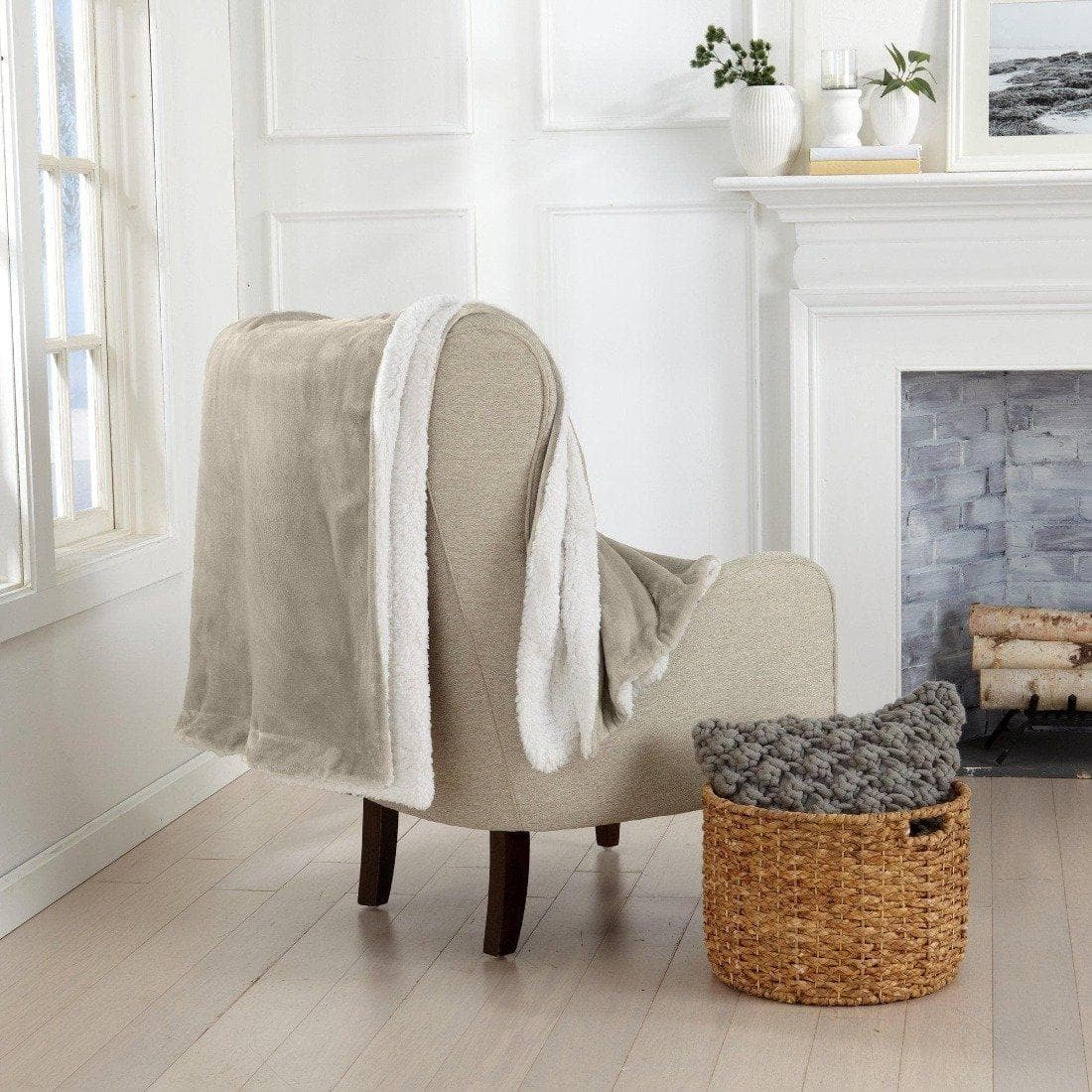 Velvet Plush Sherpa Luxury Bed Blanket