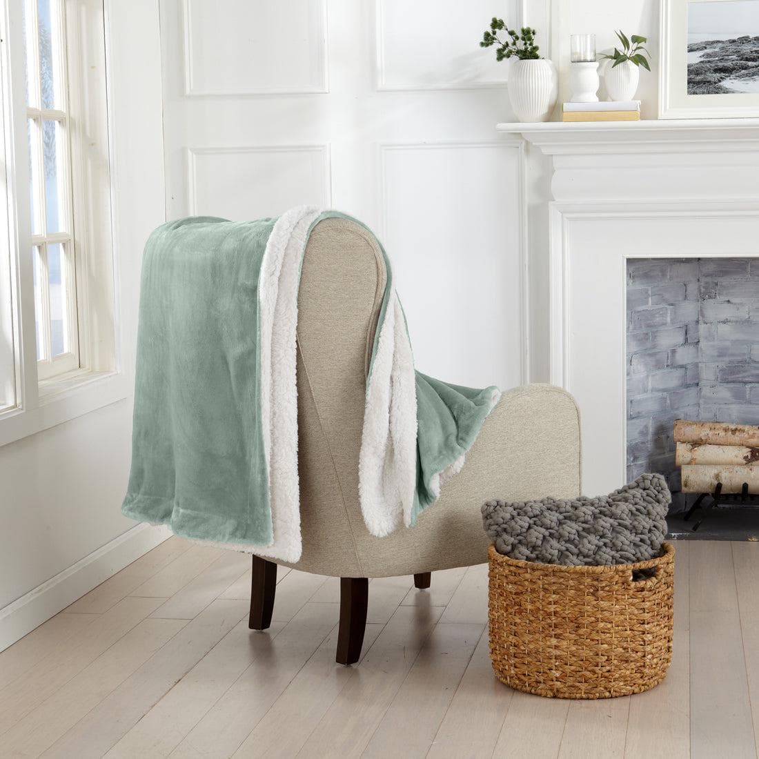 Velvet Plush Sherpa Luxury Bed Blanket