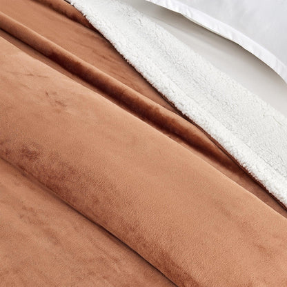 Velvet Plush Sherpa Luxury Bed Blanket