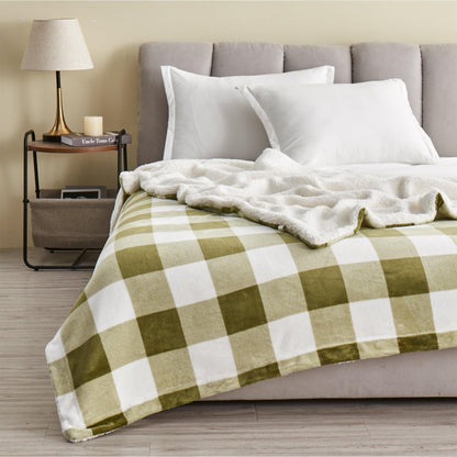 Velvet Plush Sherpa Luxury Bed Blanket
