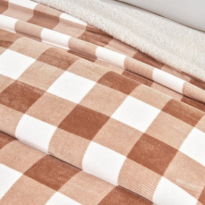 Velvet Plush Sherpa Luxury Bed Blanket
