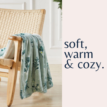 Velvet Plush Sherpa Luxury Bed Blanket