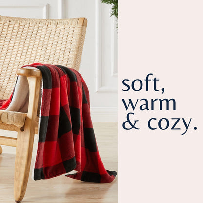 Velvet Plush Sherpa Luxury Bed Blanket