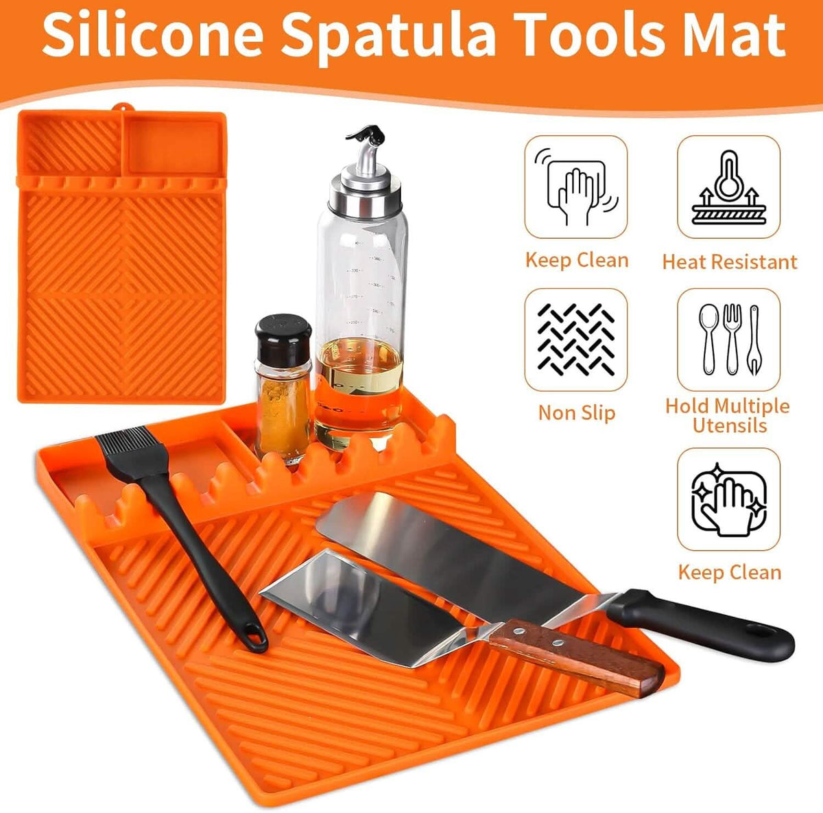 Silicone Grill Side Shelf Mat