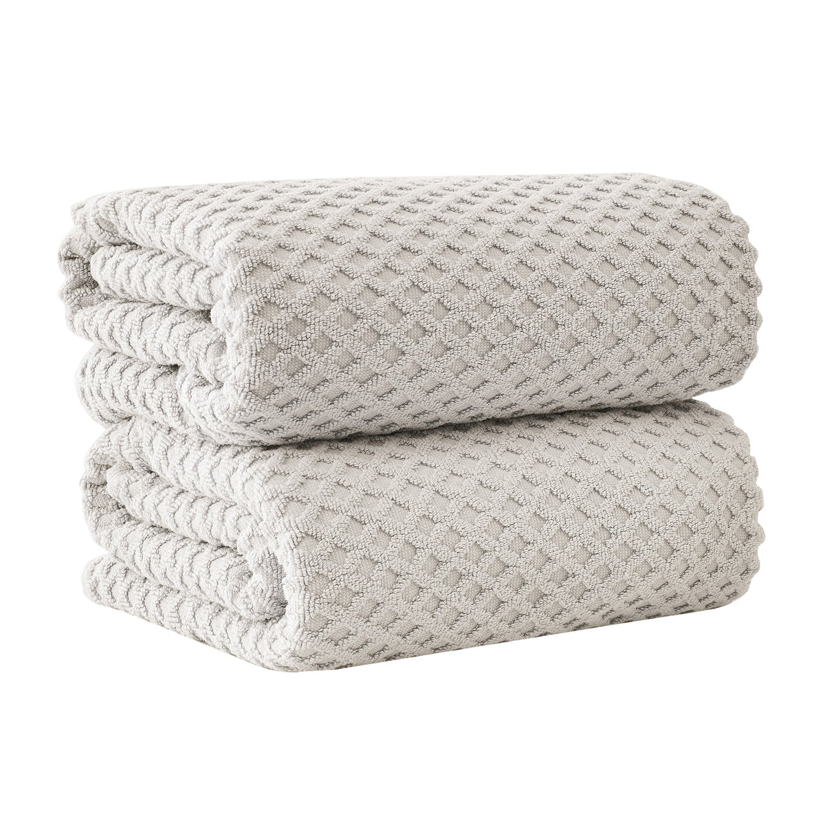 Cotton Diamond Waffle Weave Bath Towel Set