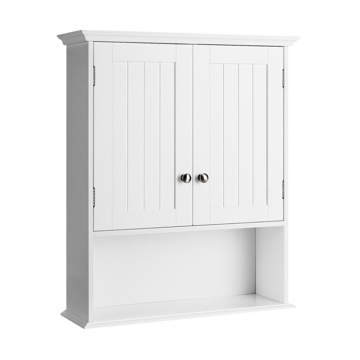 Wall Mount Bathroom Cabinet with Doors & Shelves