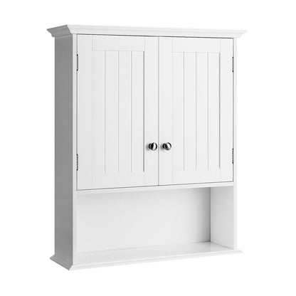 Wall Mount Bathroom Cabinet with Doors & Shelves