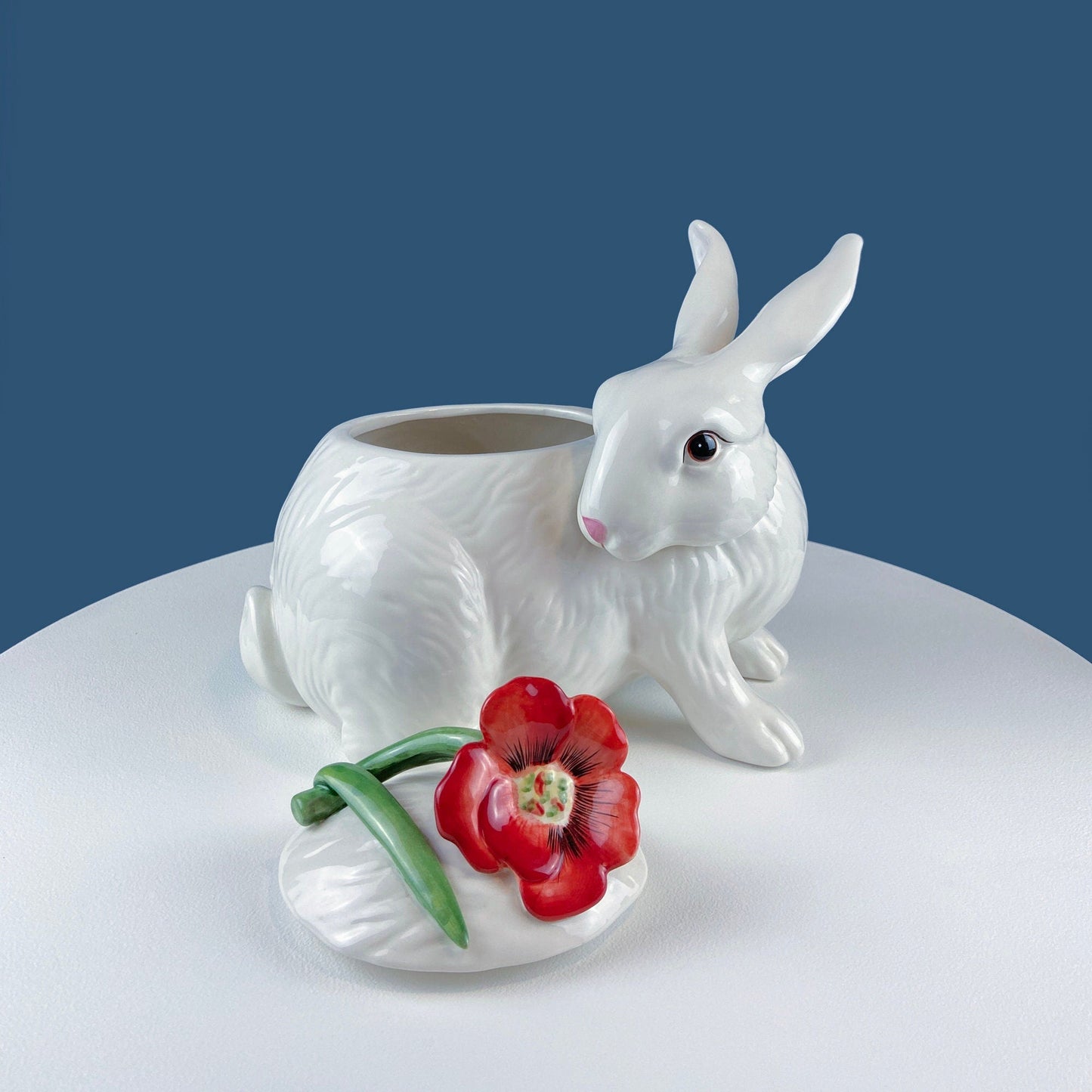 Classic Red Apple Decorative Storage Canister