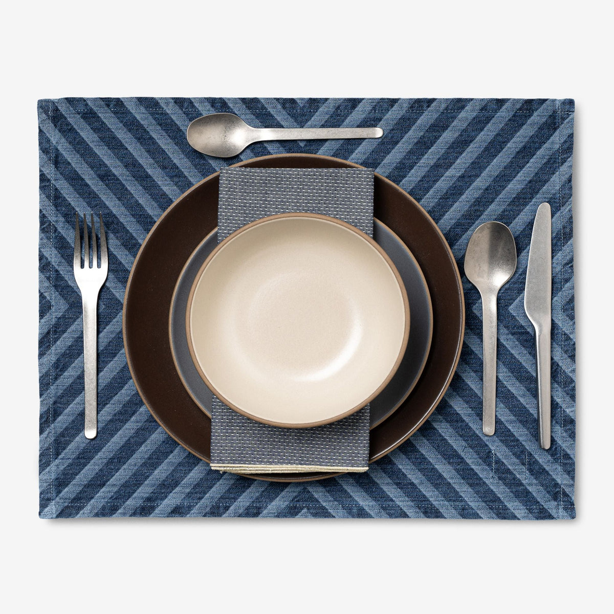 Laser Printed Denim Placemats
