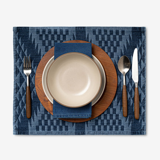 Laser Printed Denim Placemats