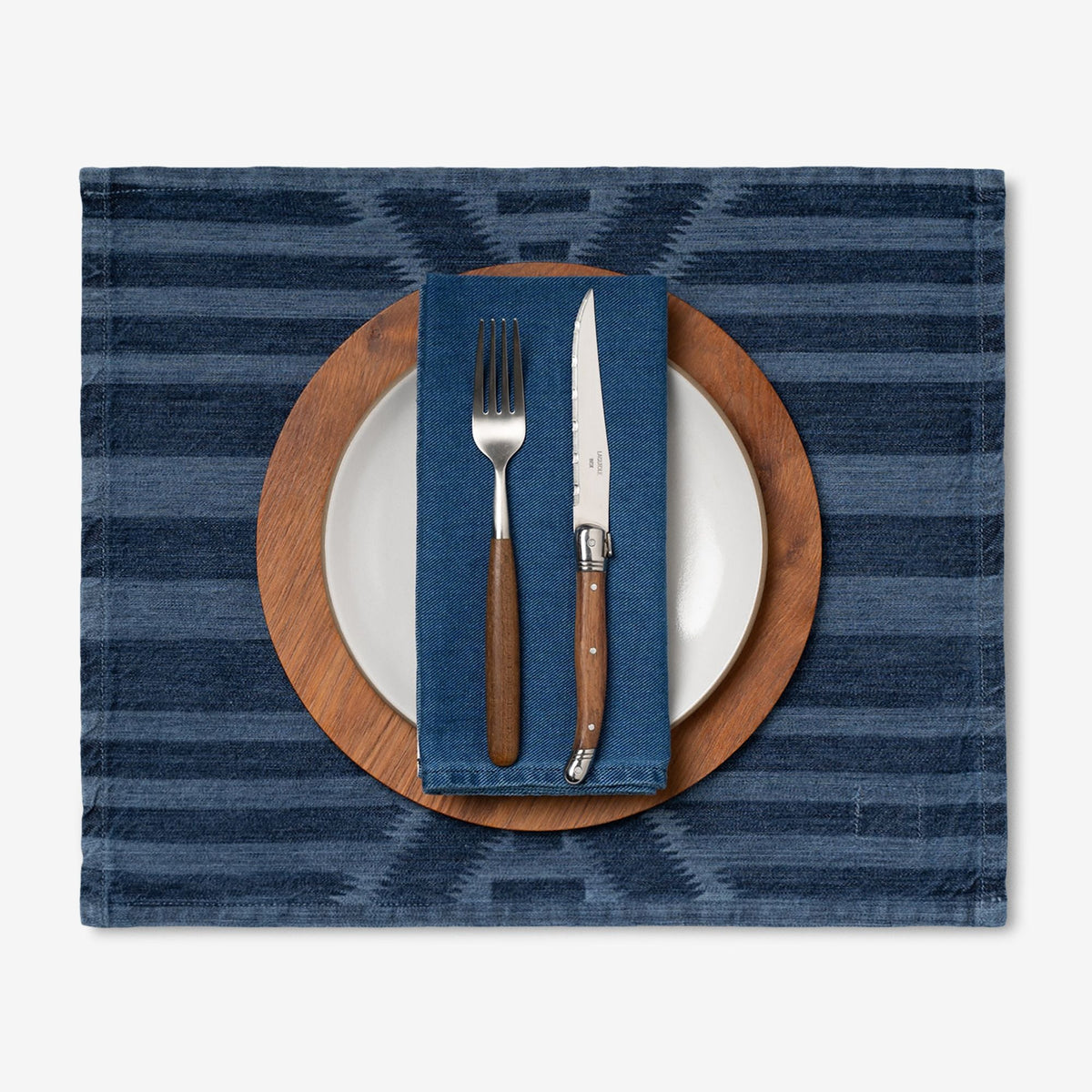 Laser Printed Denim Placemats
