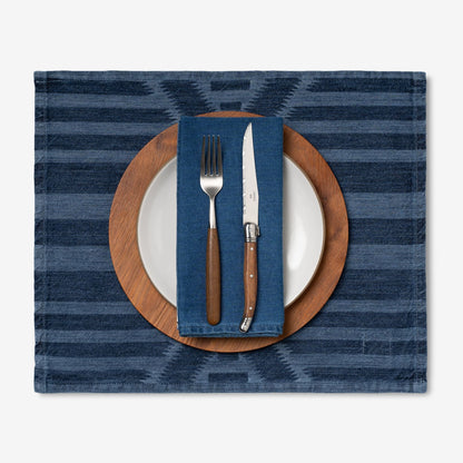 Laser Printed Denim Placemats