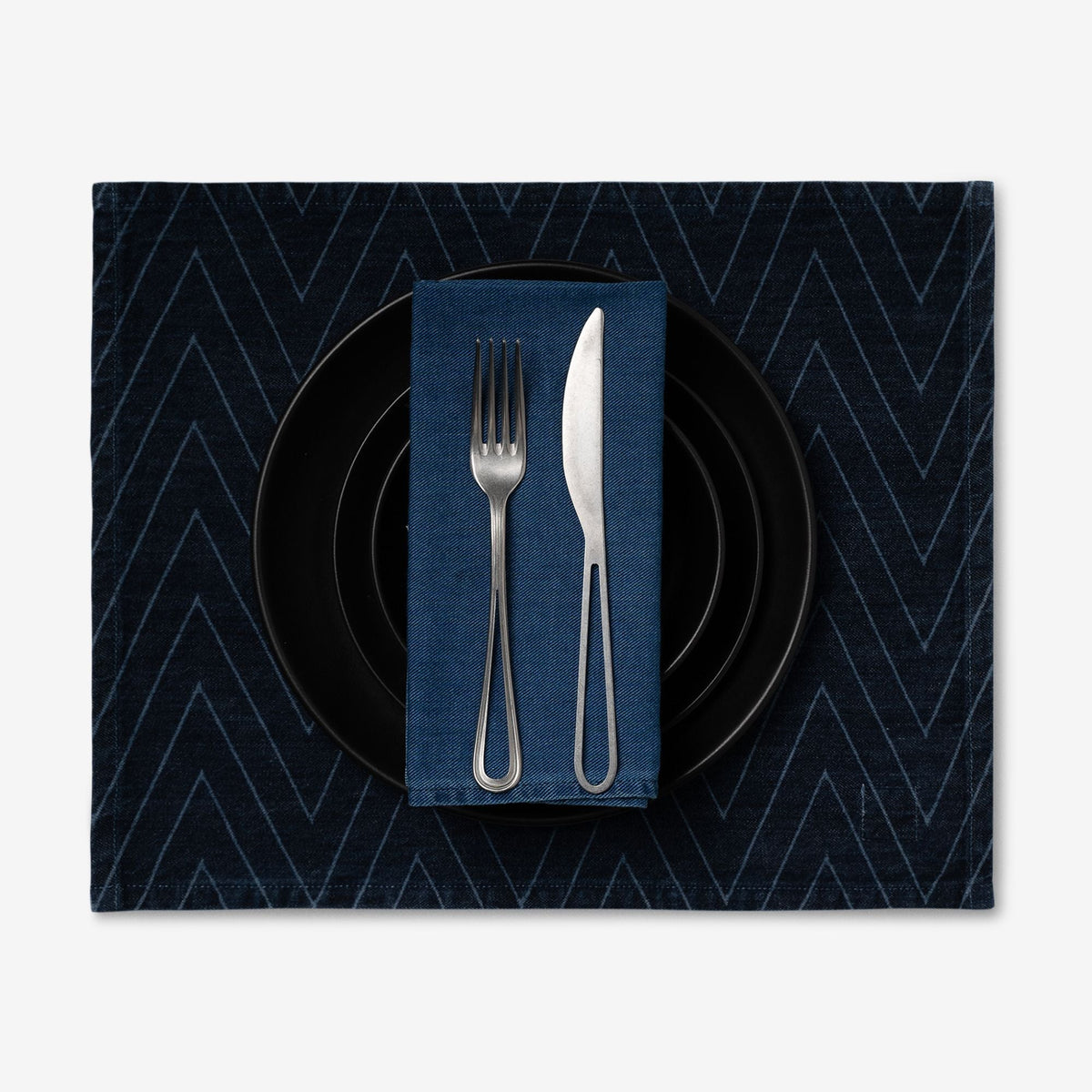 Laser Printed Denim Placemats