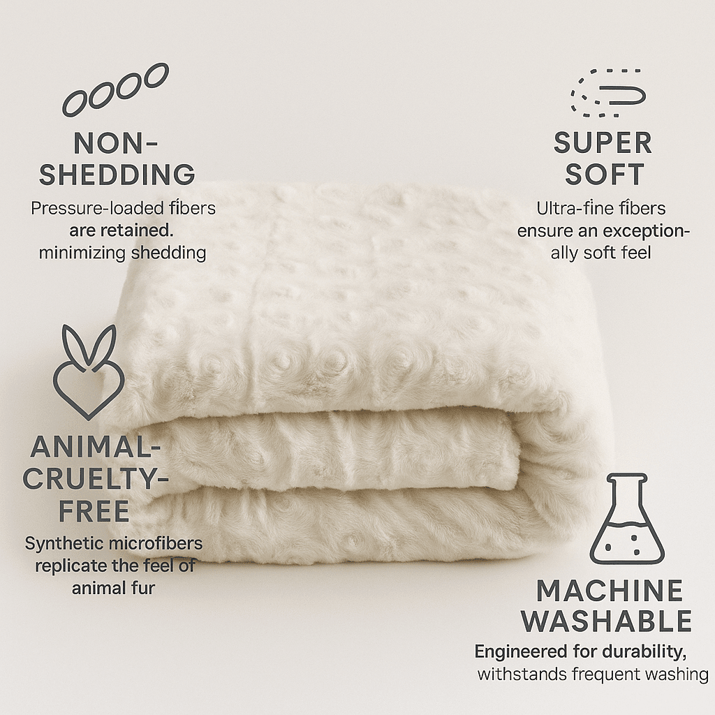 White Roses Faux Fur Sherpa Throw Blanket